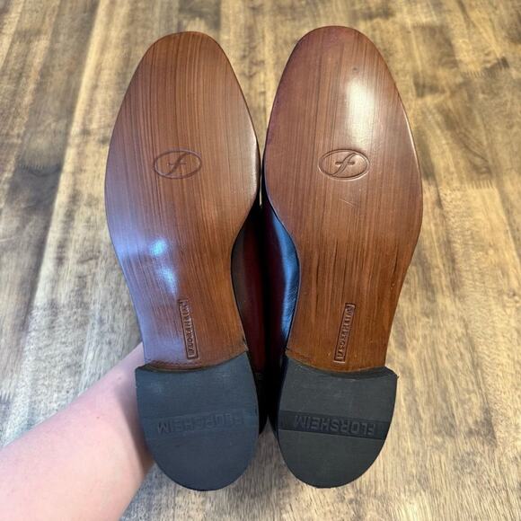 Florsheim Men’s Como Tassel Heeled Leather Loafer Shoe Black Cherry Sz 10.5 EEE - Picture 12 of 13